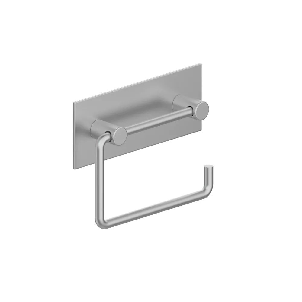 vola T12 Wand-Toilettenpapierhalter mit Wandplatte, Breite:128mm, edelstahl-T12-40