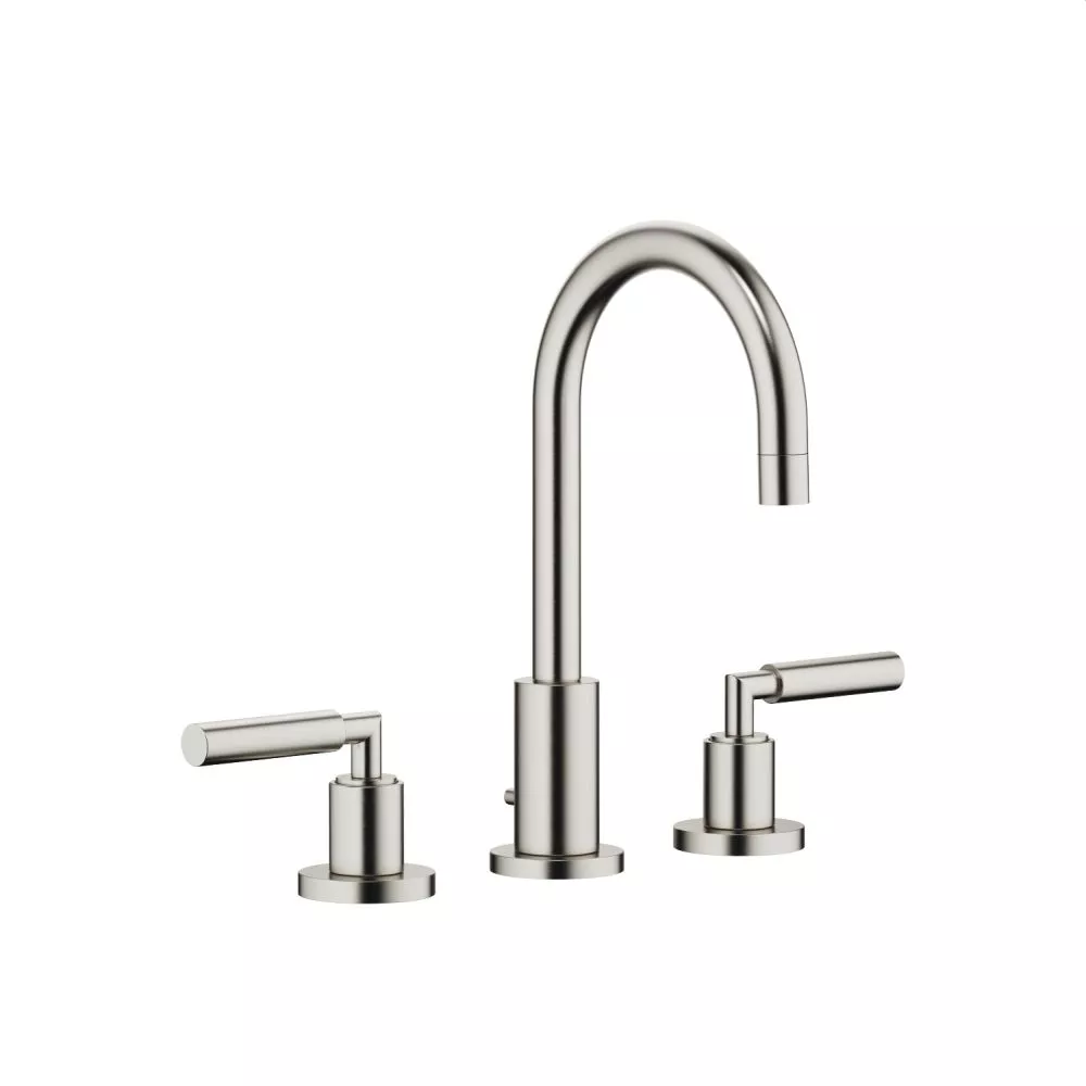 Dornbracht TARA Waschtisch-Dreilochbatterie mit Ablaufgarnitur, platin matt-20710882-06