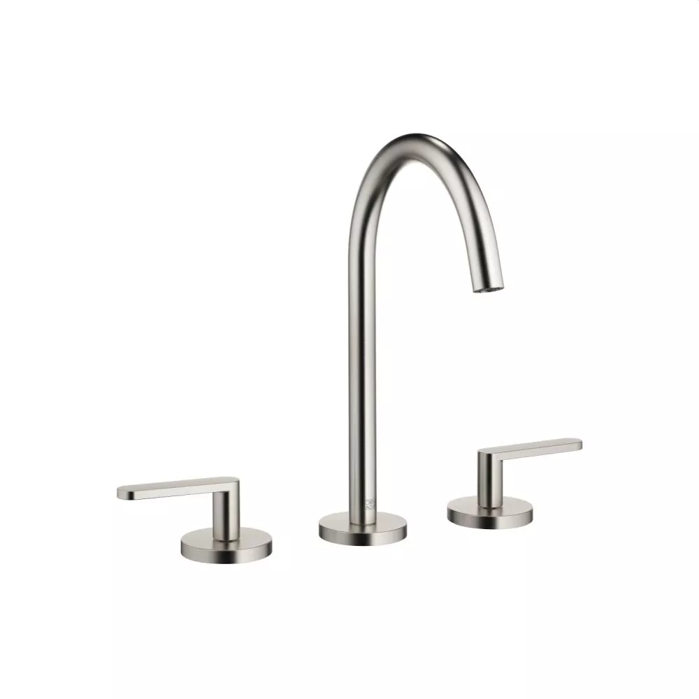 Dornbracht META Waschtisch-Dreilochbatterie mit Ablaufgarnitur, platin matt-20713661-06