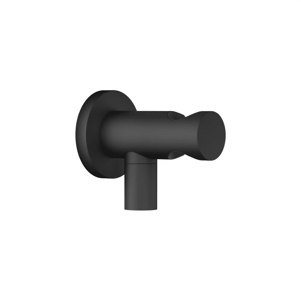 Dornbracht Wandanschlussbogen mit integriertem Brausehalter, schwarz matt-28490660-33