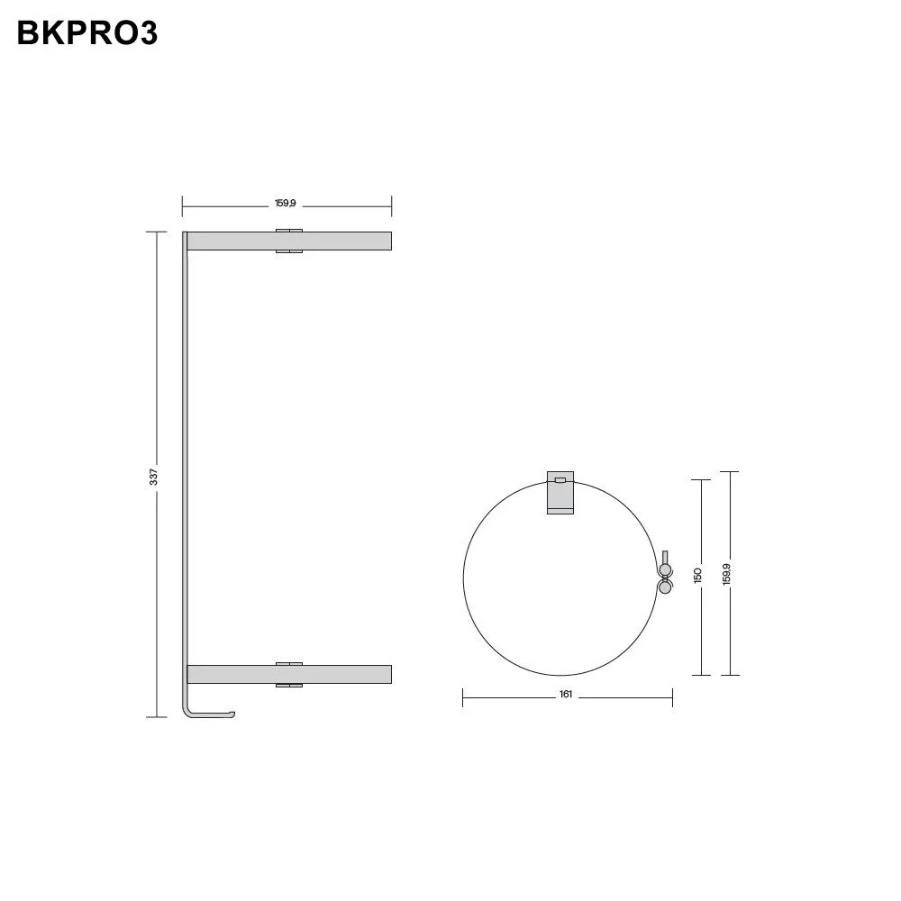 Quooker Aufhängebügel für Reservoir PRO3, edelstahl - BKPRO3 Quooker Aufhängebügel für Reservoir PRO3, edelstahl - BKPRO3