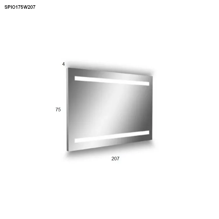 antoniolupi SPIO rechteckiger LED-Spiegel, H:75cm, B:207cm, Lichtfarbe:3000K, warmweiß-SPIO175W207_3000