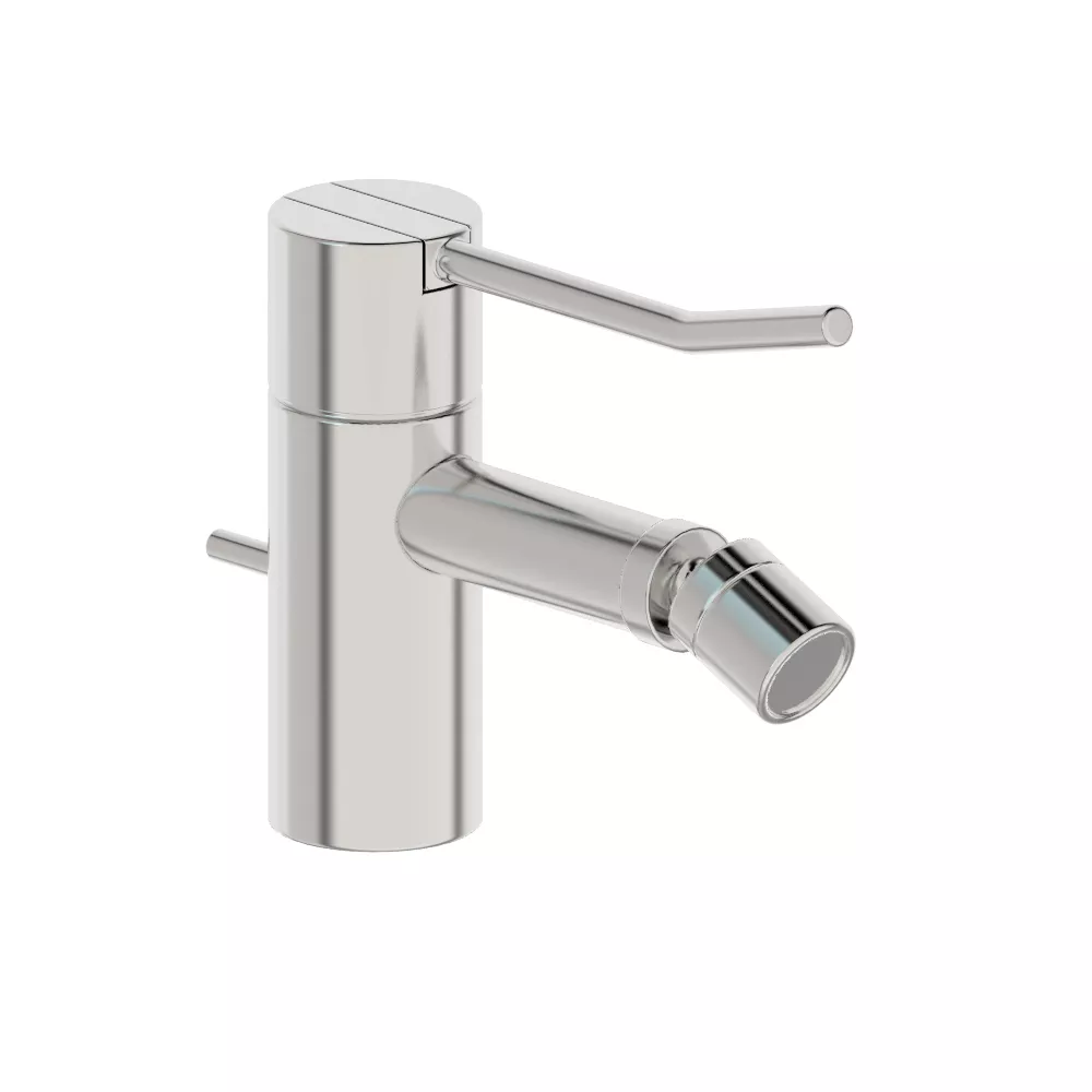vola HV4L Bidet-Einhebelmischer, Höhe:120mm, Ausladung:114mm, mit Ablaufgarnitur, Hebel:100mm, chrom-HV4L-16