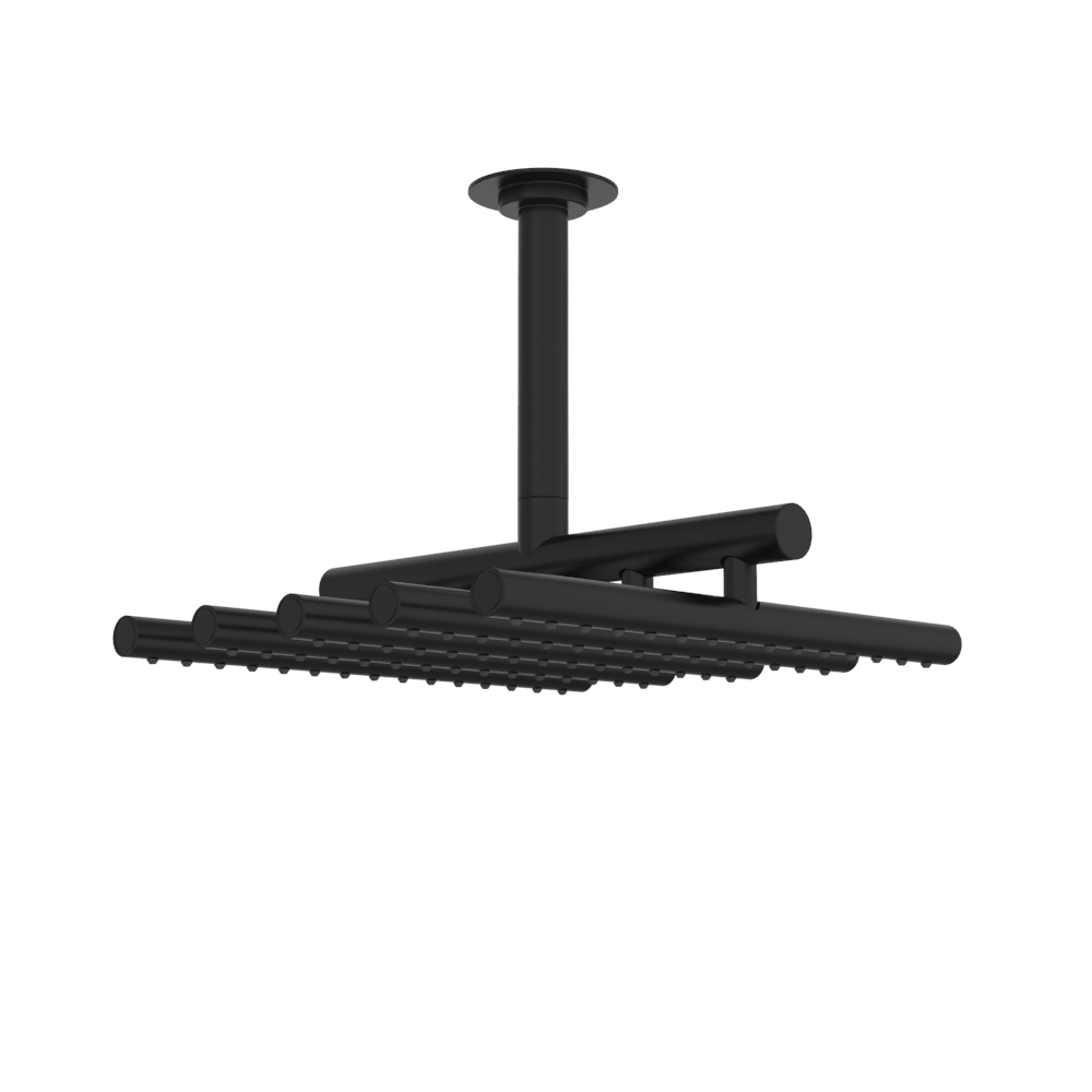 vola 050A Decken-Regenbrause 3/4”, Höhe:190mm, schwarz matt-050A-27
