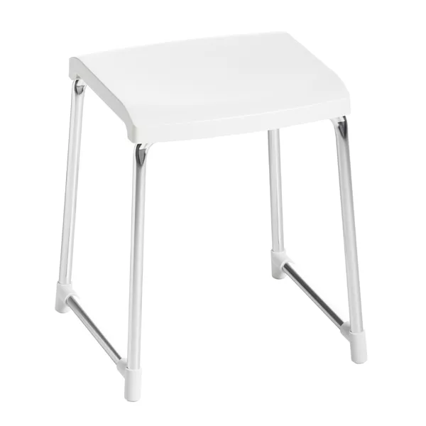 AVENARIUS Serie Universal Bad-Hocker 425x390x480mm , Sitzfläche weiß, chrom-9004721010