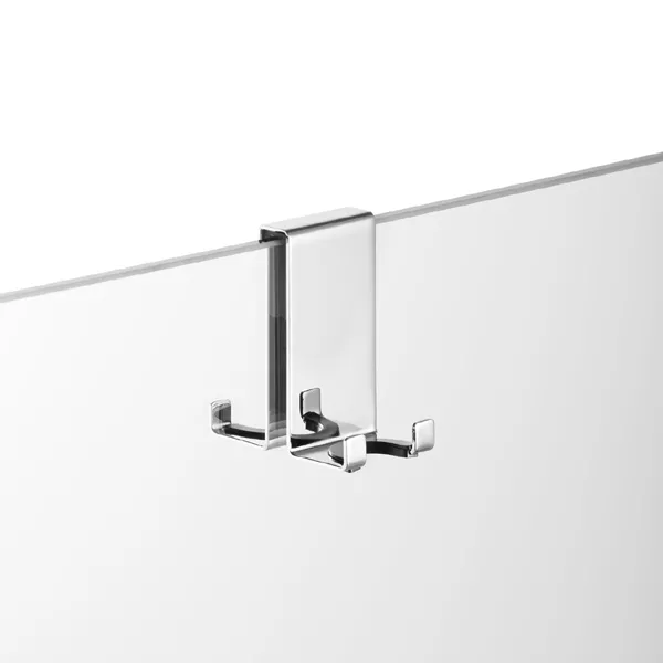 AVENARIUS Serie Universal Halter für Duschabtrennung, mit 4 Haken, für 6, 8, 10mm, chrom-9004597010
