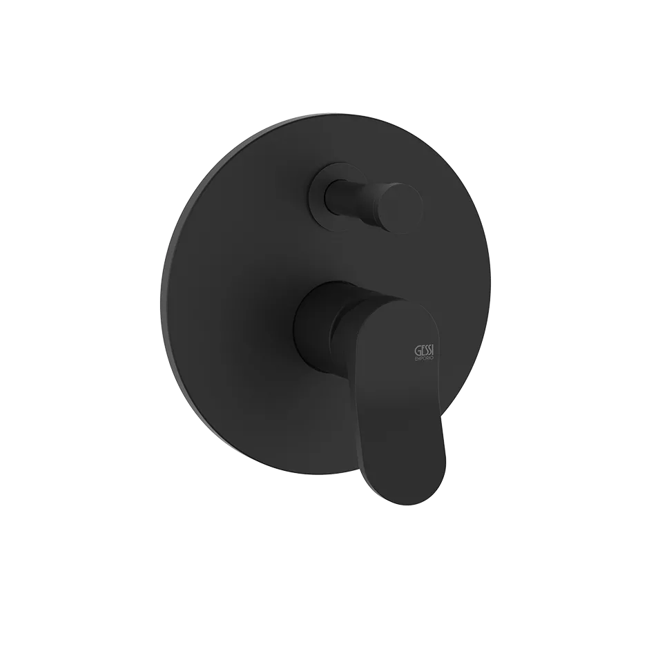 Gessi VIA MERAVIGLI Fertigmontageset für Unterputz-Einhebelmischer für die Dusche/Wanne, mit automatischem 2-Wege-Umsteller zum Ziehen, Durchmesser Kartusche: 35mm, schwarz matt - 56079299 Gessi VIA MERAVIGLI Fertigmontageset für Unterputz-Einhebelmischer für die Dusche/Wanne, mit automatischem 2-Wege-Umsteller zum Ziehen, Durchmesser Kartusche: 35mm, schwarz matt - 56079299