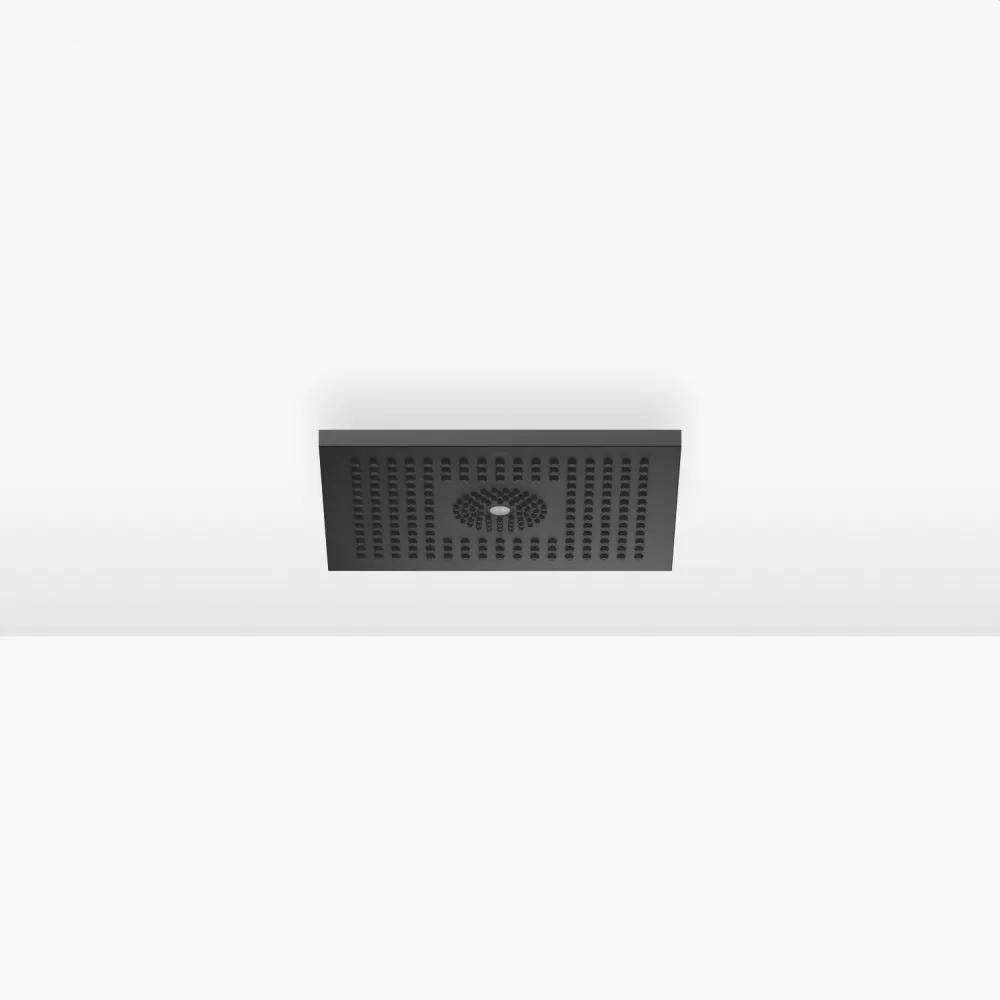 Dornbracht Regenbrause für Deckenanbindung, rechteckig, mit Licht, schwarz matt-28042980-33