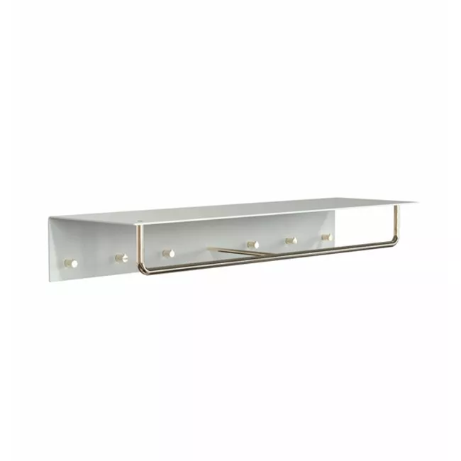 Frost Denmark UNU & BUKTO Wandgarderobe mit Stange und 6 Haken-U4017-GW