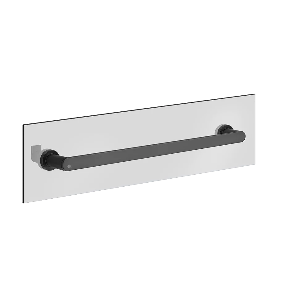 Gessi EMPORIO Badetuchhalter zur Montage an einer Glaswand mit 8-10mm Stärke, Stichmaß: 45cm, schwarz matt - 38918299 Gessi EMPORIO Badetuchhalter zur Montage an einer Glaswand mit 8-10mm Stärke, Stichmaß: 45cm, schwarz matt - 38918299