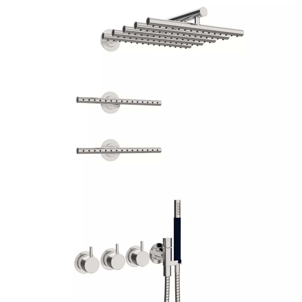 vola Combi-7 Unterputz-Brause-Thermostat mit 3-Wege-Umstellung, Hebel:25mm, chrom-Combi-7-16