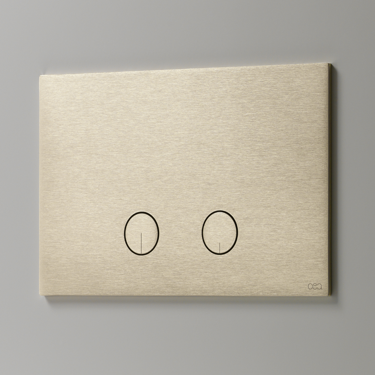 cea PLA 02 WC-Betätigungsplatte für Geberit 2-Mengen-Spülung, edelstahl satiniert-PLA02S