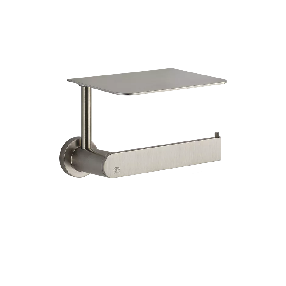 Gessi EMPORIO WC-Papierrollenhalter zur Wandmontage, mit Deckel, Finox Optik - 38855149