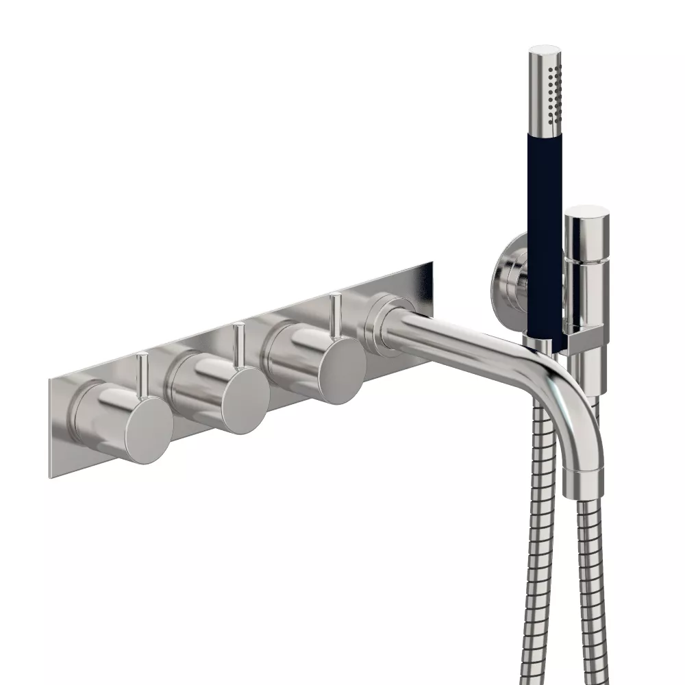 vola 814C-071 UP-Wannen-Zweigriffmischer mit 2-Wege-Umstellung, Ausladung:160mm, Hebel:25mm, chrom-814C-071-16