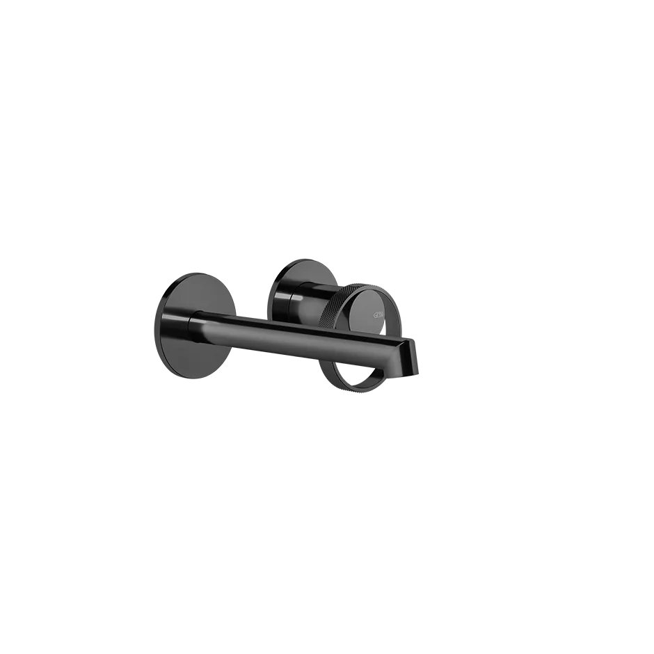 Gessi ANELLO Außenteil für Waschtisch-Einhebelmischer mit Auslauf zur Wandmontage, Ausladung: 130-160mm, mit einzelnen Rosetten 65mm, ohne Ablaufgarnitur, metall schwarz PVD - 63381706 Gessi ANELLO Außenteil für Waschtisch-Einhebelmischer mit Auslauf zur Wandmontage, Ausladung: 130-160mm, mit einzelnen Rosetten 65mm, ohne Ablaufgarnitur, metall schwarz PVD - 63381706