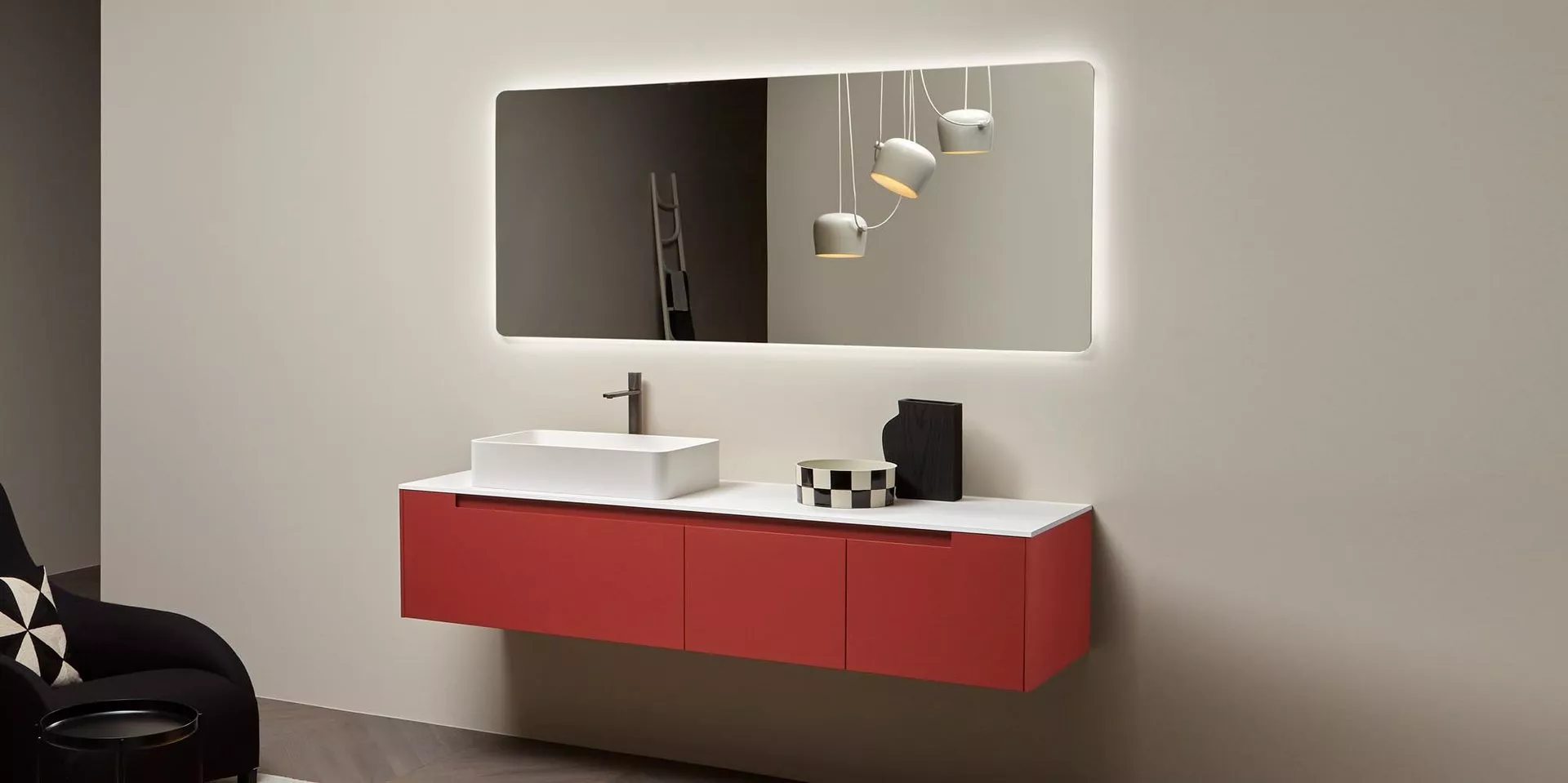 antoniolupi ORMA rechteckiger LED-Spiegel mit polierter Kante und runden Ecken, Breite: 99cm, Höhe: 90cm, Stärke: 4mm, Lichtfarbe: 4000K, neutralweiß - ORMA90W99-4000 antoniolupi ORMA rechteckiger LED-Spiegel mit polierter Kante und runden Ecken, Breite: 99cm, Höhe: 90cm, Stärke: 4mm, Lichtfarbe: 4000K, neutralweiß - ORMA90W99-4000