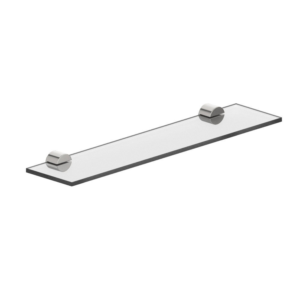 vola T25 Ablage 550mm mit Acrylplatte mit Acrylplatte (8mm) klar, chrom/klar-T25-16