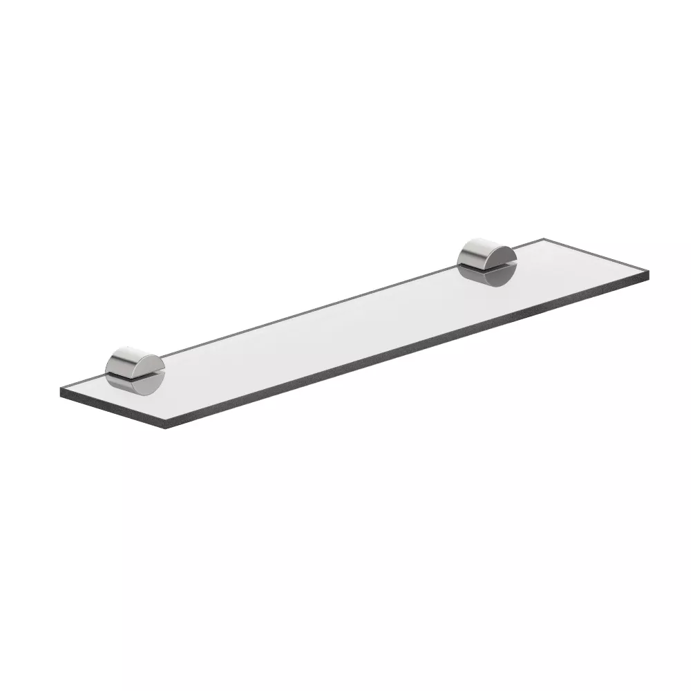 vola T25 Ablage 550mm mit Acrylplatte mit Acrylplatte (8mm) klar, chrom/klar-T25-16
