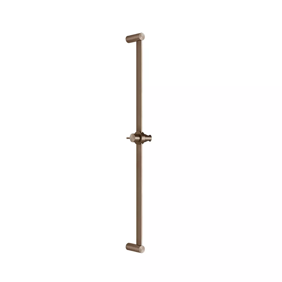 Gessi 316 Brausestange mit Brausehalter für separate Antikalk-Handbrause zur Wandmontage, Brausehalter nicht seitlich verdrehbar, nur Höhenverstellung, kupfer gebürstet PVD - 54042708