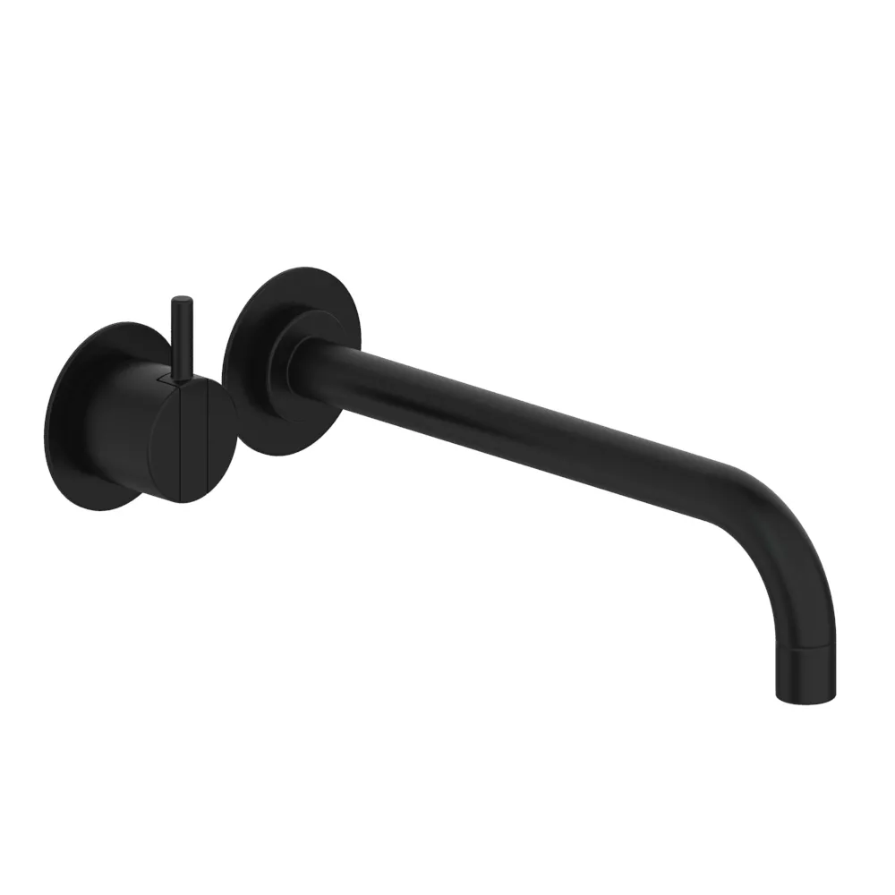 vola 121 Unterputz-Waschtisch-Einhebelmischer, Ausladung:225mm, Hebel:25mm, schwarz matt-121-27