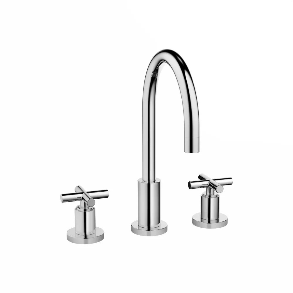 Dornbracht TARA Waschtisch-Dreilochbatterie mit Ablaufgarnitur, chrom-20713892-00