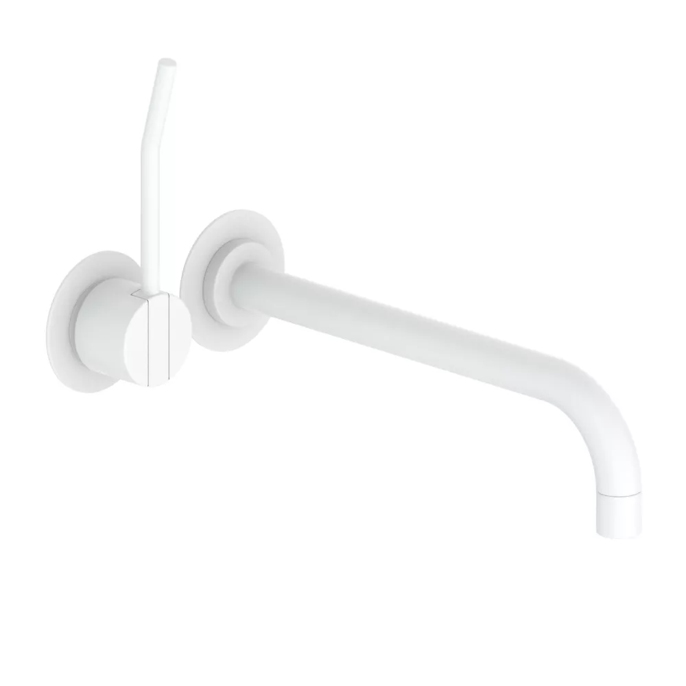 vola 121L Unterputz-Waschtisch-Einhebelmischer, Ausladung:225mm, Hebel:100mm, weiß matt-121L-28
