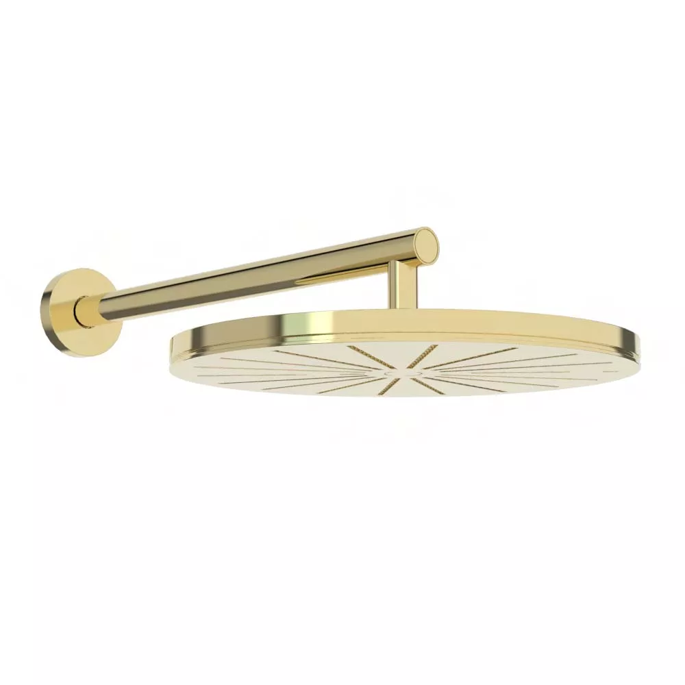 vola 060-100 Wand-Regenbrause 3/4”, Ausladung:350mm, messing poliert-060-100-19