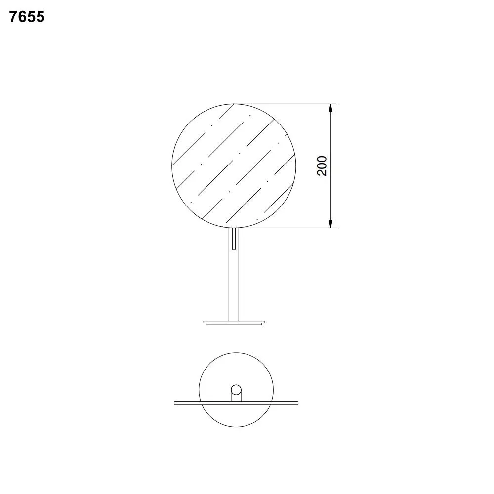 Fantini YOUNG Stand-Kosmetikspiegel, chrom-96027655
