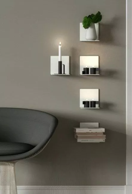 Frost Denmark UNU & BUKTO Wandregal, 150x150x150mm-U4020-W