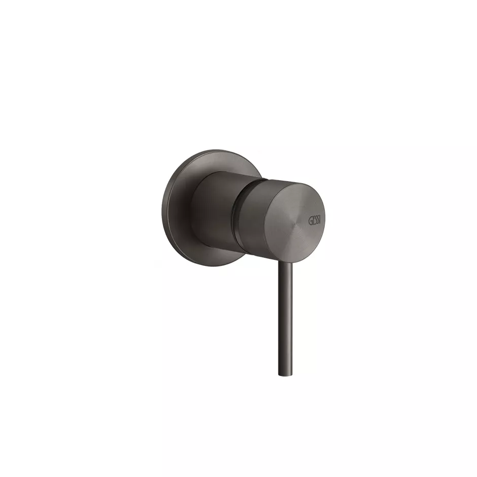 Gessi 316 Außenteil für 1-Weg-Einhebelmischer und separaten Auslauf zur Wandmontage, Kartusche 35mm, Griff-Stifte für Betätigung in 32mm und 61mm enthalten, metall schwarz gebürstet PVD - 54019707 Gessi 316 Außenteil für 1-Weg-Einhebelmischer und separaten Auslauf zur Wandmontage, Kartusche 35mm, Griff-Stifte für Betätigung in 32mm und 61mm enthalten, metall schwarz gebürstet PVD - 54019707