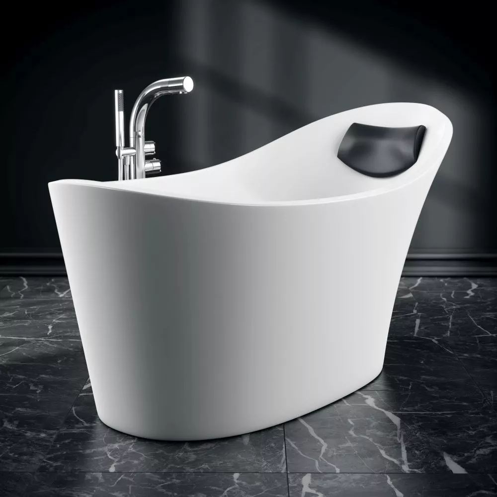 victoria + albert AMALFI Headrest Kopfstütze, schwarz-HR-AML-BK
