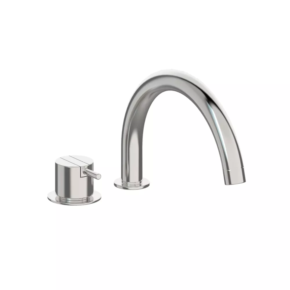 vola SC7 Wannen-Einhebelmischer ohne Verrohrung, Ausladung:200mm, Hebel:25mm, chrom-SC7-16