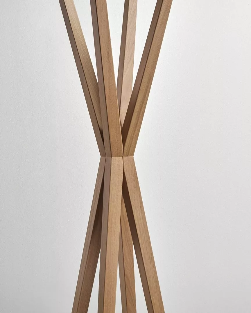 antoniolupi EXTRO Kleiderständer aus Eichenholz, Breite: 40cm, Höhe: 160cm, Tiefe: 40cm, rovere naturale-EXTRO-ROVERE-NATURALE