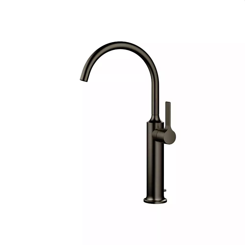 Dornbracht VAIA Waschtisch-Einhandbatterie mit erhöhtem Standfuß und Ablaufgarnitur, Dark Platinum gebürstet-33533809-99 Dornbracht VAIA Waschtisch-Einhandbatterie mit erhöhtem Standfuß und Ablaufgarnitur, Dark Platinum gebürstet-33533809-99