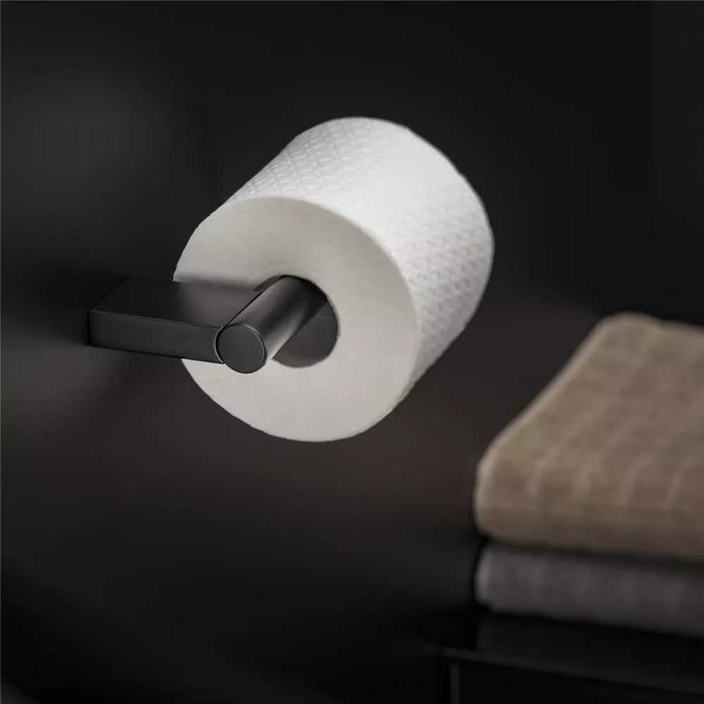 cosmic Black & White Toilettenpapierhalter, schwarz matt-WJC238A0158036