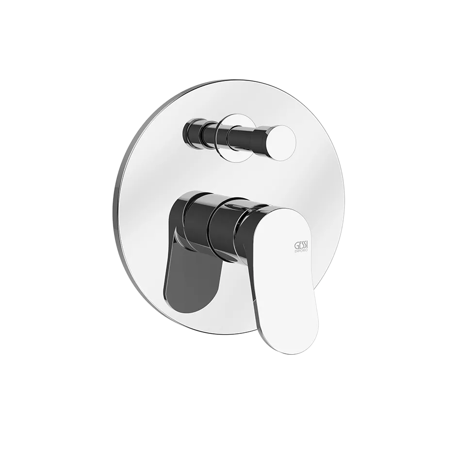 Gessi VIA MERAVIGLI Fertigmontageset für Unterputz-Einhebelmischer für die Dusche/Wanne, mit automatischem 2-Wege-Umsteller zum Ziehen, Durchmesser Kartusche: 35mm, chrom - 56079031 Gessi VIA MERAVIGLI Fertigmontageset für Unterputz-Einhebelmischer für die Dusche/Wanne, mit automatischem 2-Wege-Umsteller zum Ziehen, Durchmesser Kartusche: 35mm, chrom - 56079031