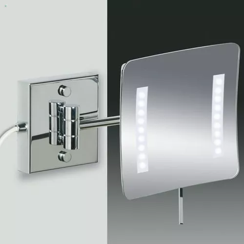 Windisch 99657/1 LED-Wandkosmetikspiegel, nickel satiniert-99657/1SNI5X