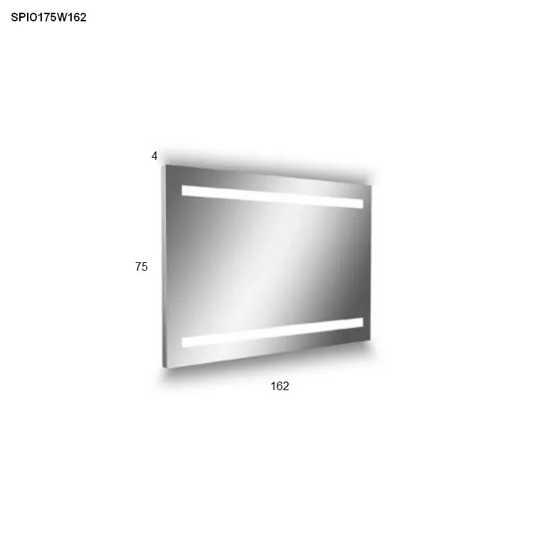 antoniolupi SPIO rechteckiger LED-Spiegel, H:75cm, B:162cm, Lichtfarbe:4000K, neutralweiß-SPIO175W162