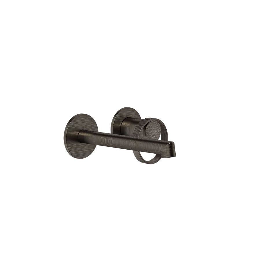 Gessi ANELLO Außenteil für Waschtisch-Einhebelmischer mit Auslauf zur Wandmontage, Ausladung: 130-160mm, mit einzelnen Rosetten 65mm, ohne Ablaufgarnitur, bronze antik - 63381187 Gessi ANELLO Außenteil für Waschtisch-Einhebelmischer mit Auslauf zur Wandmontage, Ausladung: 130-160mm, mit einzelnen Rosetten 65mm, ohne Ablaufgarnitur, bronze antik - 63381187