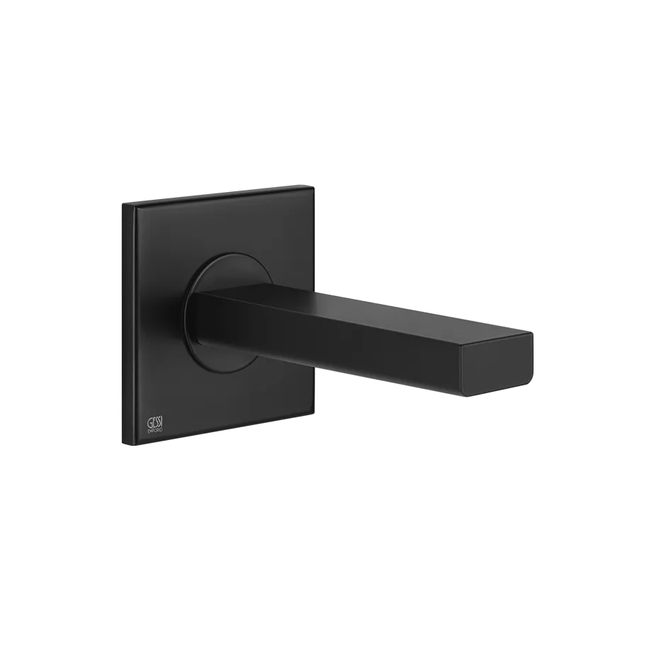 Gessi VIA MANZONI Wannenauslauf für separaten Einhebelmischer zur Wandmontage, Ausladung: 185mm, 1/2 Anschluss, schwarz matt - 38725299 Gessi VIA MANZONI Wannenauslauf für separaten Einhebelmischer zur Wandmontage, Ausladung: 185mm, 1/2 Anschluss, schwarz matt - 38725299