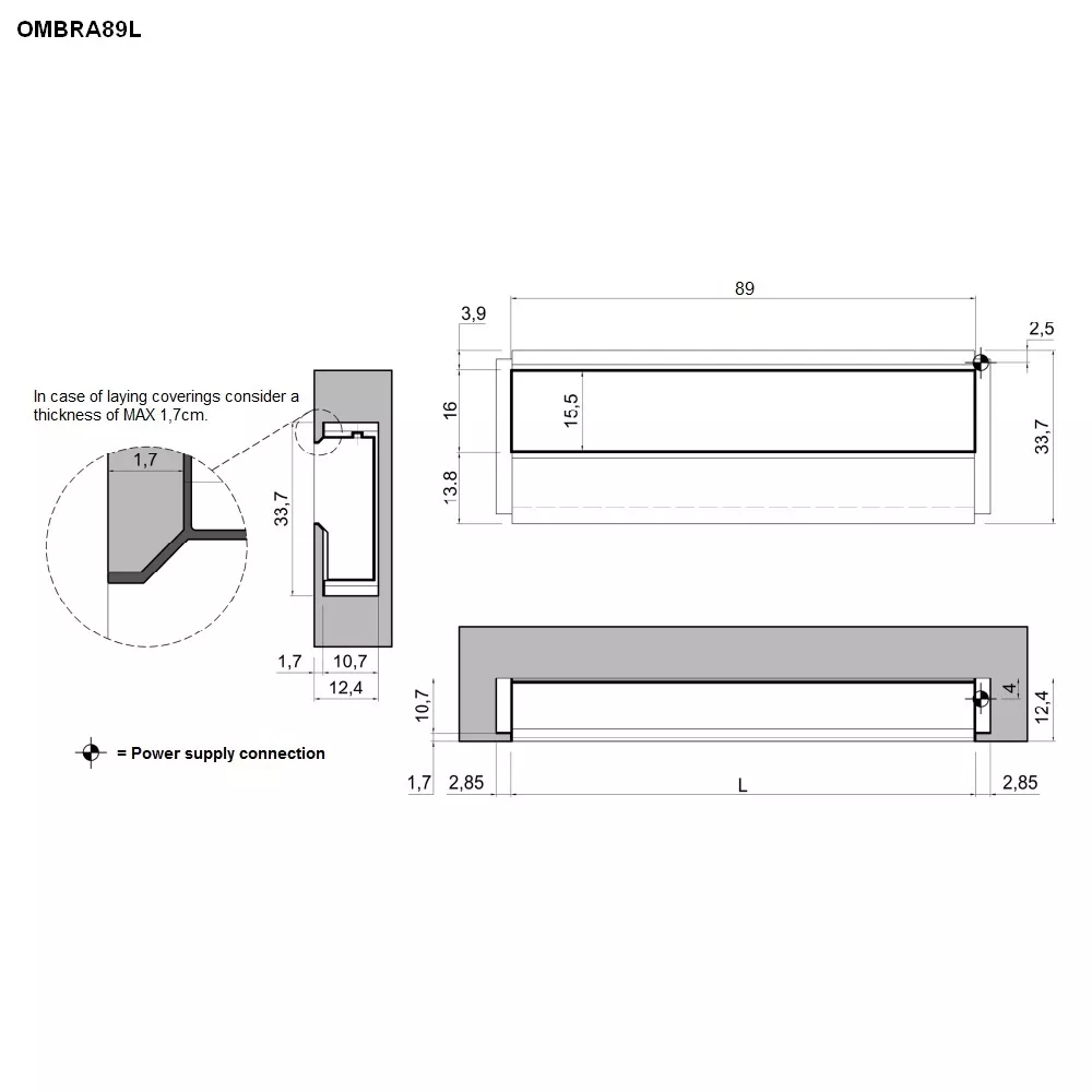 antoniolupi OMBRA Wandeinbaufach-OMBRA89L_BIANCO