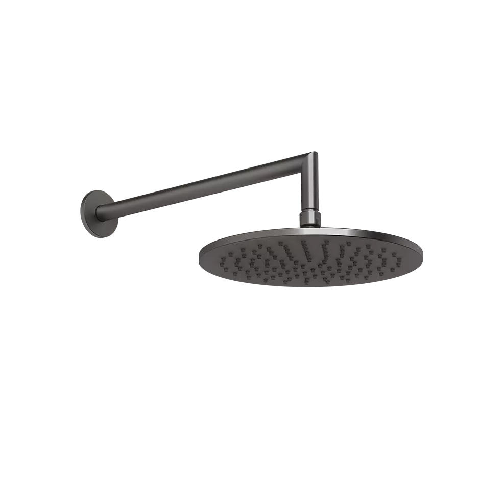 Gessi ANELLO Antikalk-Kopfbrause zur Wandmontage, Durchmesser: 250mm, mit Gelenk und Wandarm 358mm, Funktion: Regen, 1/2 Anschluss, bei 3 bar Druck ca. 9 l/min, metall schwarz gebürstet PVD - 63348707 Gessi ANELLO Antikalk-Kopfbrause zur Wandmontage, Durchmesser: 250mm, mit Gelenk und Wandarm 358mm, Funktion: Regen, 1/2 Anschluss, bei 3 bar Druck ca. 9 l/min, metall schwarz gebürstet PVD - 63348707