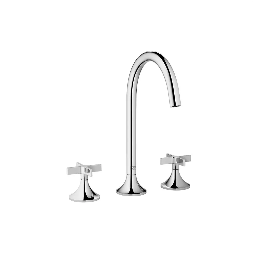 Dornbracht VAIA Waschtisch-Dreilochbatterie mit Ablaufgarnitur, chrom-20713809-00