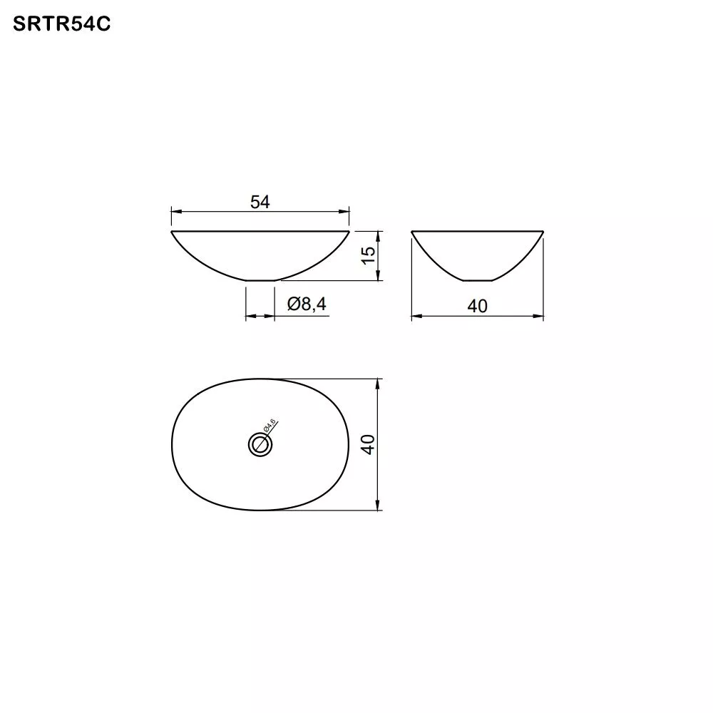 antoniolupi SERVO ovales Aufsatzbecken aus Cristalmood®, Breite: 54cm, Tiefe: 40cm, fumé-SRTR54C-FUME