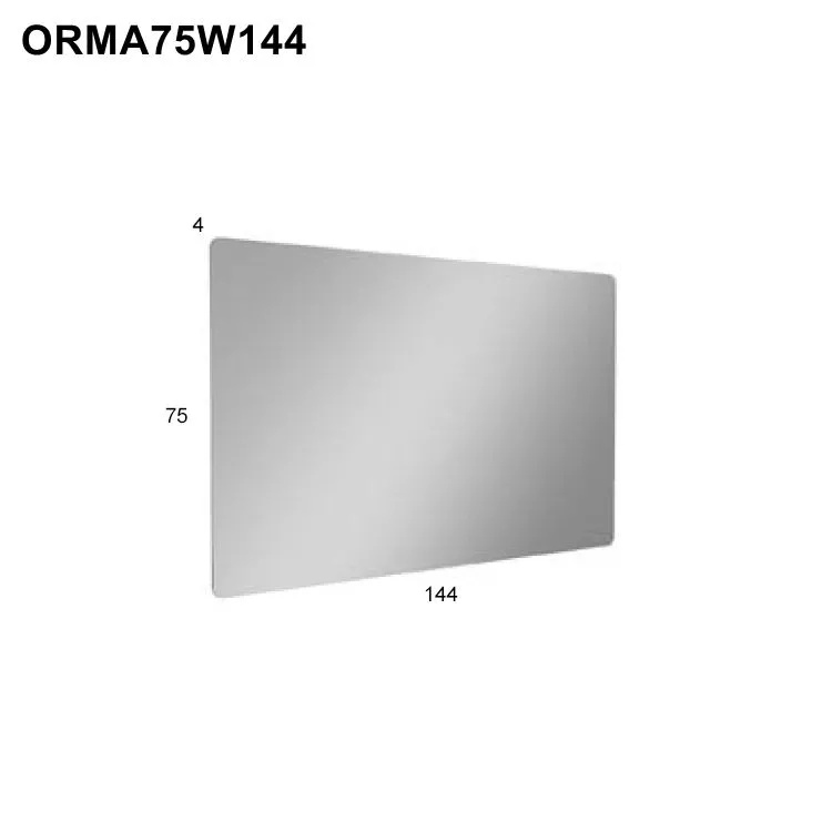 antoniolupi ORMA rechteckiger LED-Spiegel mit polierter Kante und runden Ecken, Breite: 144cm, Höhe: 75cm, Stärke: 4mm, Lichtfarbe: 3000K, warmweiß - ORMA75W144-3000 antoniolupi ORMA rechteckiger LED-Spiegel mit polierter Kante und runden Ecken, Breite: 144cm, Höhe: 75cm, Stärke: 4mm, Lichtfarbe: 3000K, warmweiß - ORMA75W144-3000