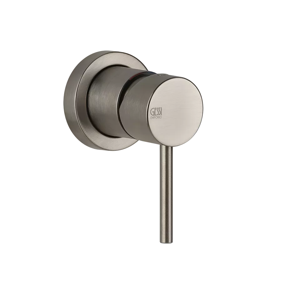 Gessi VIA TORTONA Fertigmontageset für Waschtisch/Wanne/Dusch-Einhebelmischer zur Wandmontage, 1-Weg, für separaten Auslauf, mit runder Rosette und Stift-Hebel, Finox Optik - 19712149 Gessi VIA TORTONA Fertigmontageset für Waschtisch/Wanne/Dusch-Einhebelmischer zur Wandmontage, 1-Weg, für separaten Auslauf, mit runder Rosette und Stift-Hebel, Finox Optik - 19712149