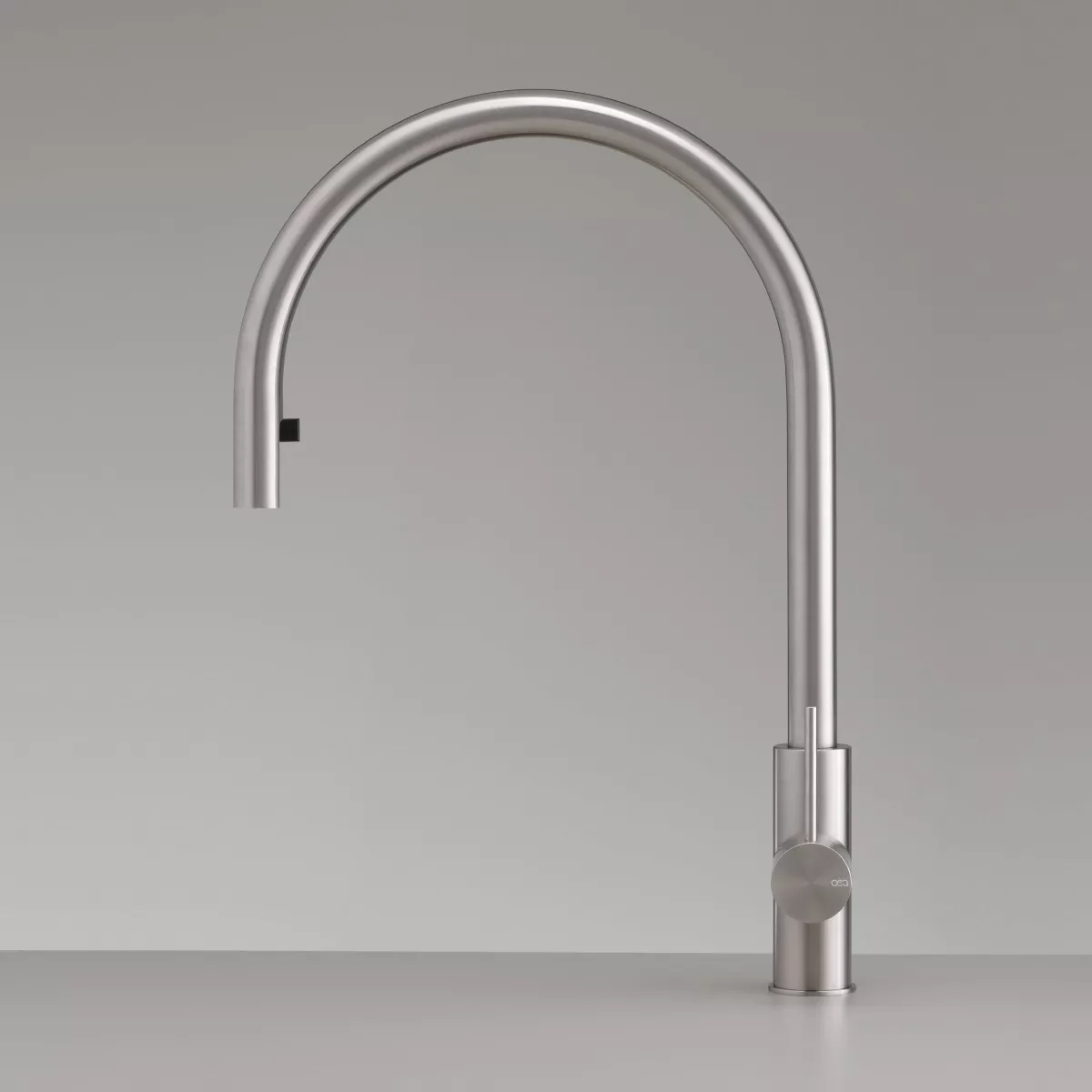 cea MIL 201 Küchen-Eingriffmischer mit Schwenkauslauf und Pull-down Handbrause, edelstahl satiniert-MIL201S, edelstahl satiniert-MIL201S