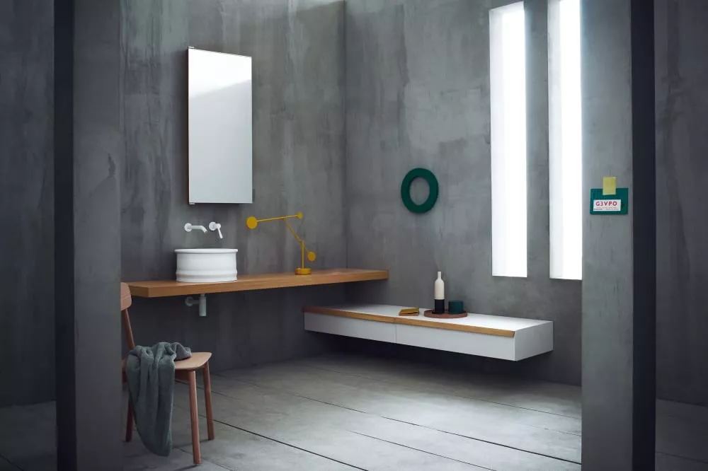 Agape VIEQUES Aufsatzbecken aus Edelstahl, Durchmesser: 43,5cm, Höhe: 19cm, innen weiß matt, außen weiß matt - ACER0798PZZ Agape VIEQUES Aufsatzbecken aus Edelstahl, Durchmesser: 43,5cm, Höhe: 19cm, innen weiß matt, außen weiß matt - ACER0798PZZ