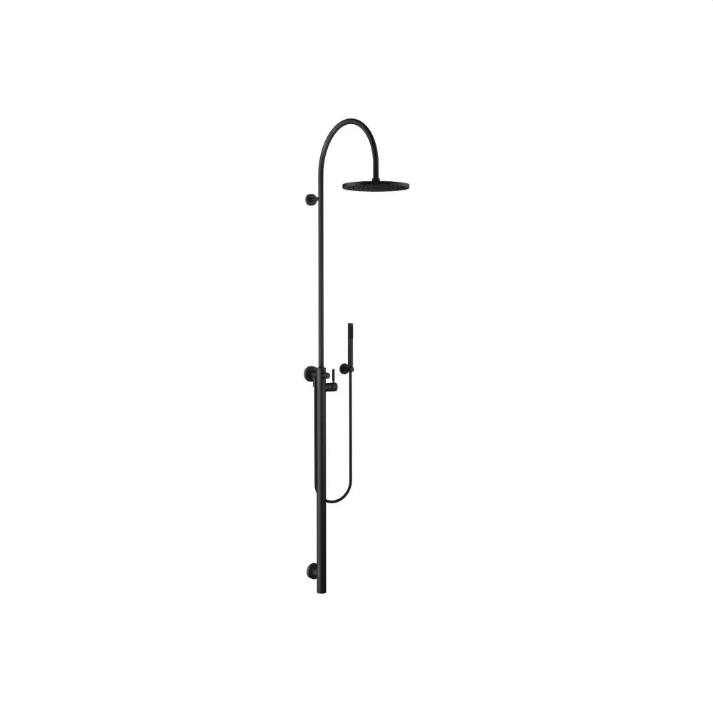 Dornbracht Duschstele mit Brause-Einhandbatterie, schwarz matt-26024661-33