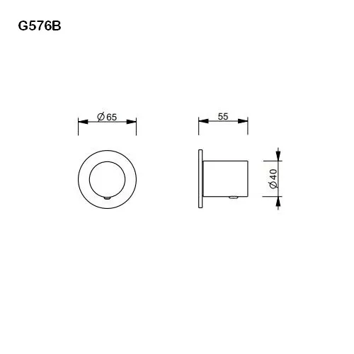 Fantini 2-Wege-Umstellung 1/2¨-8702G576B